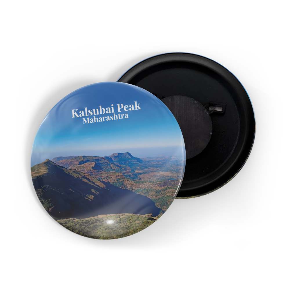 dhcrafts Fridge Magnet Multicolor Maharastra Kalsubai Peak Glossy Finish Design Pack of 1